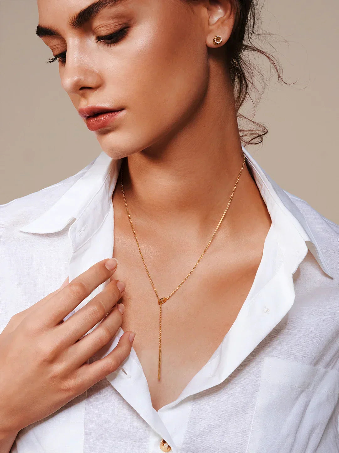Pave Double Circle Studs