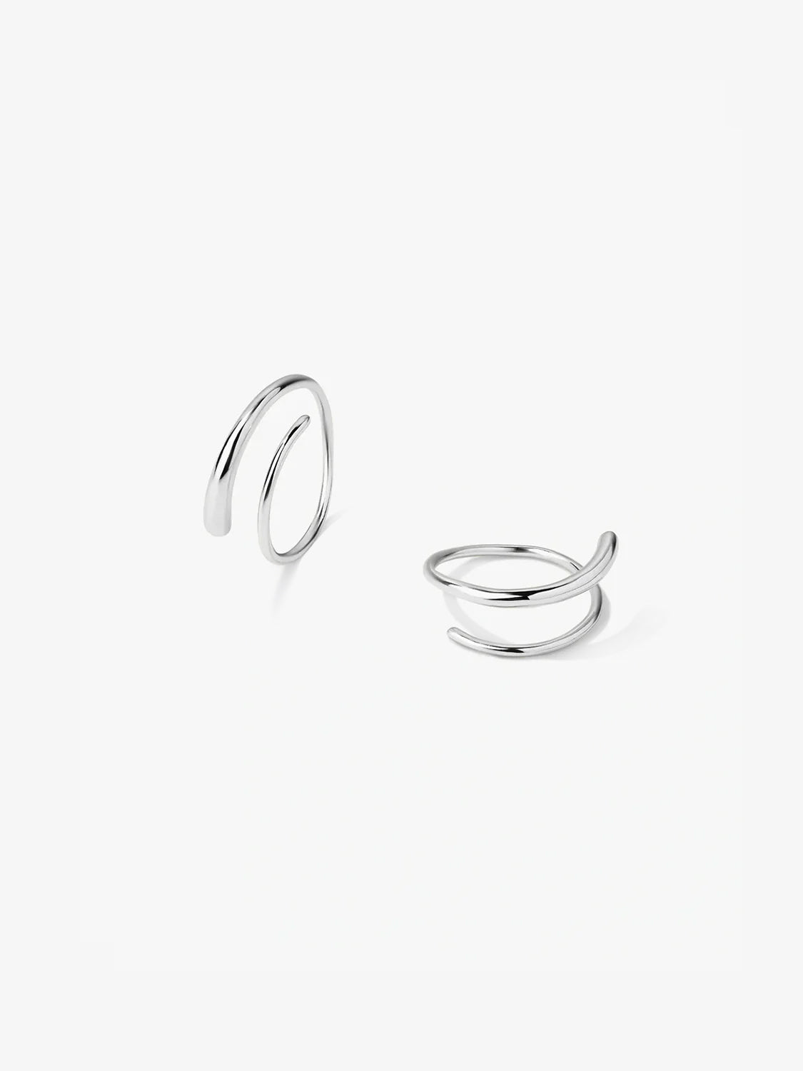 Gold Double Hoops