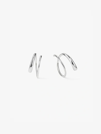Gold Double Hoops