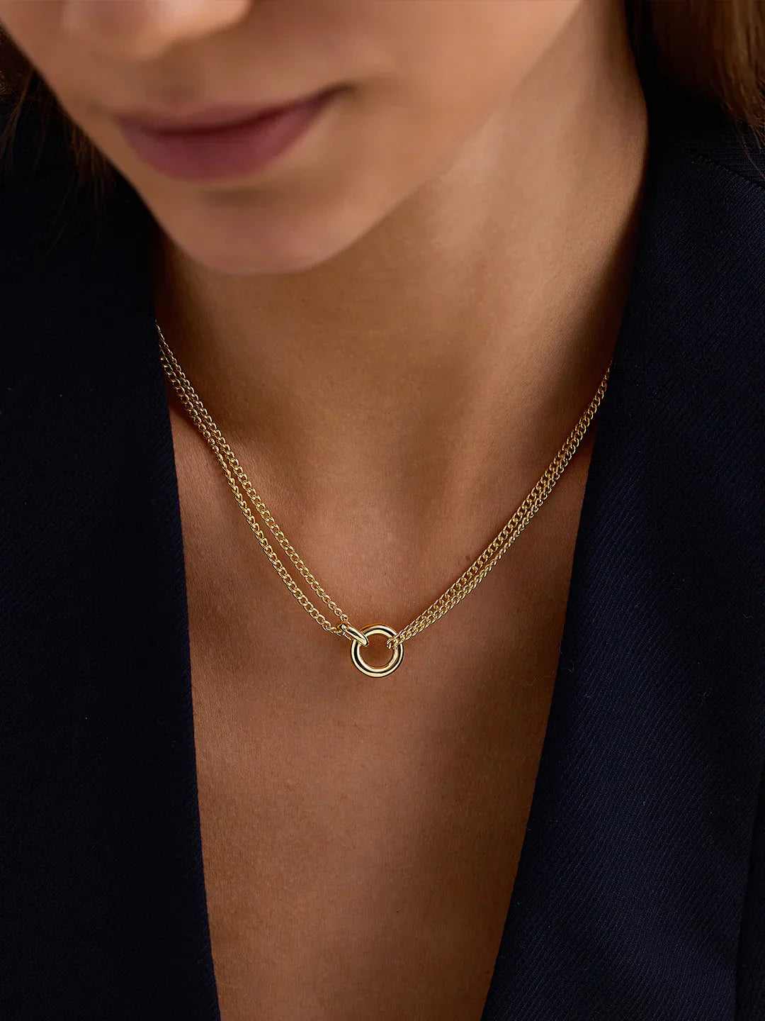 Linked Layered Necklace