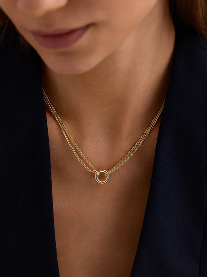 Linked Layered Necklace