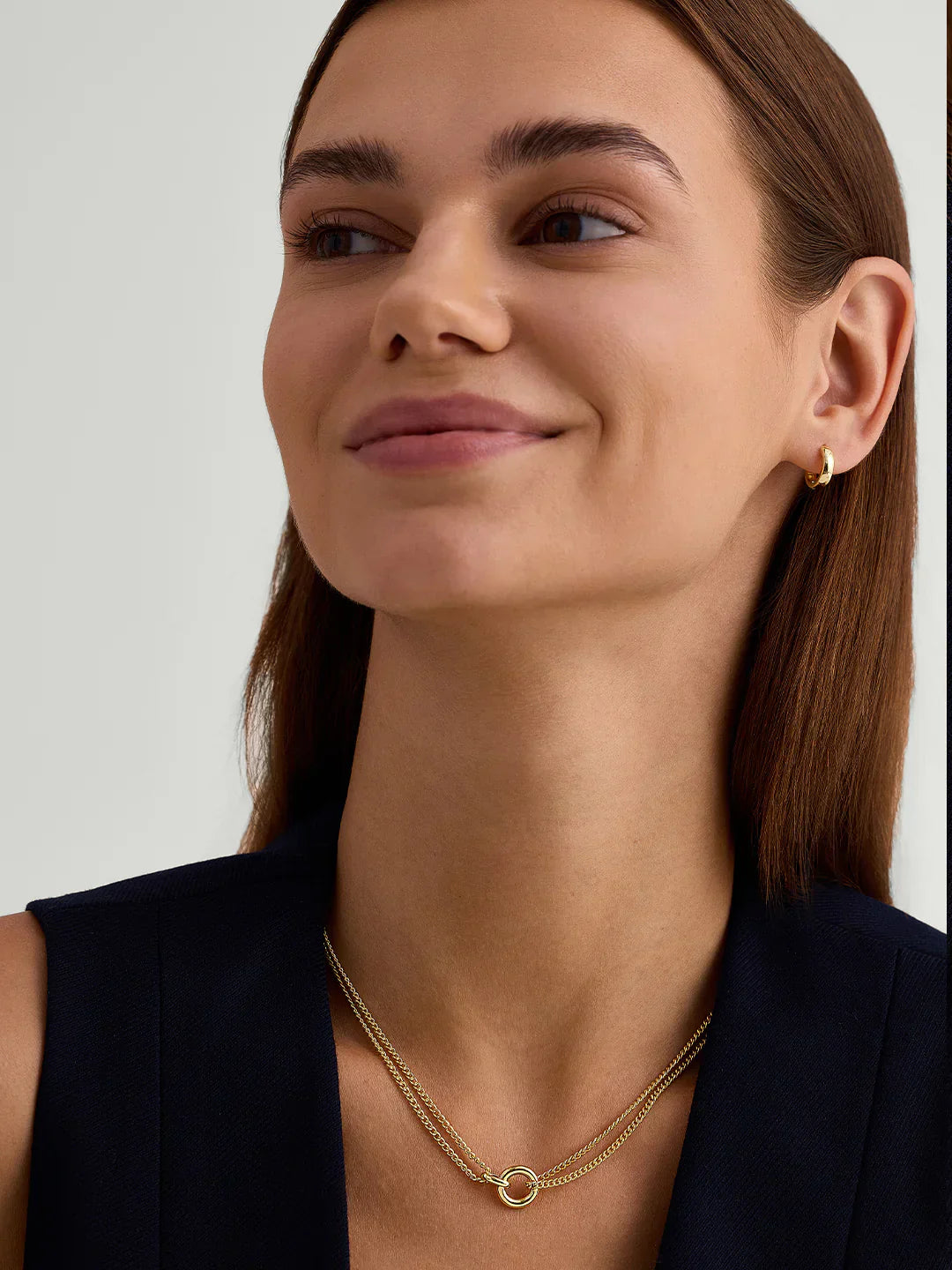 Linked Layered Necklace