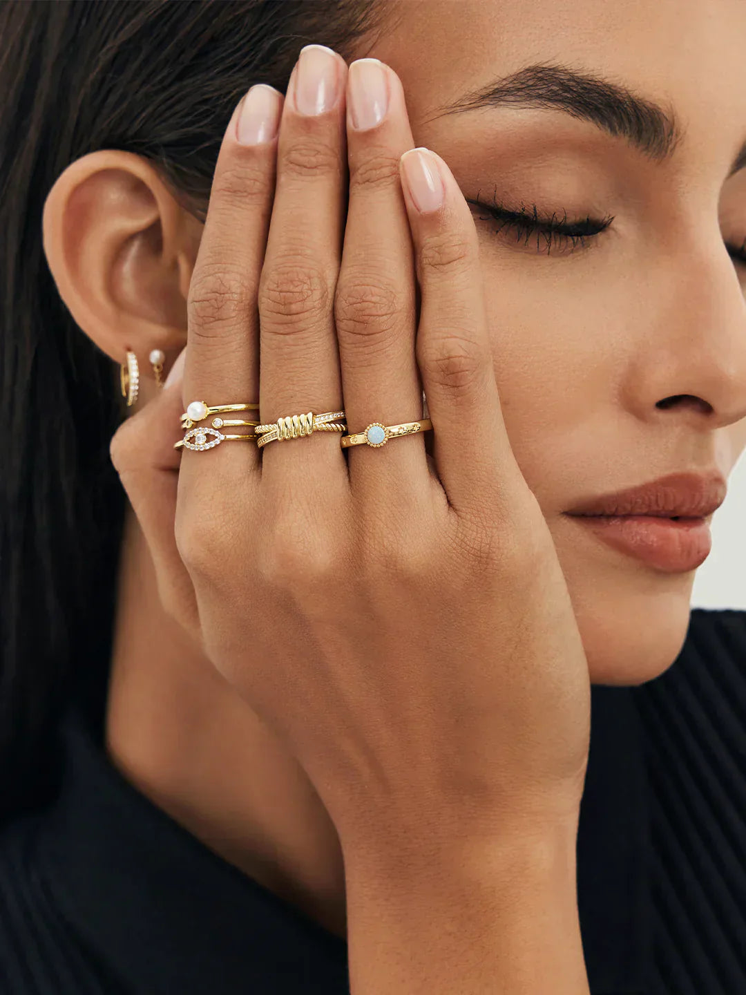 Star Opal Beaded Ring