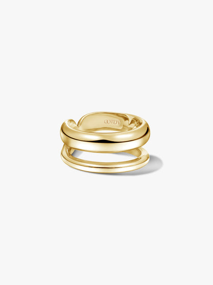 Silver Layered Ring
