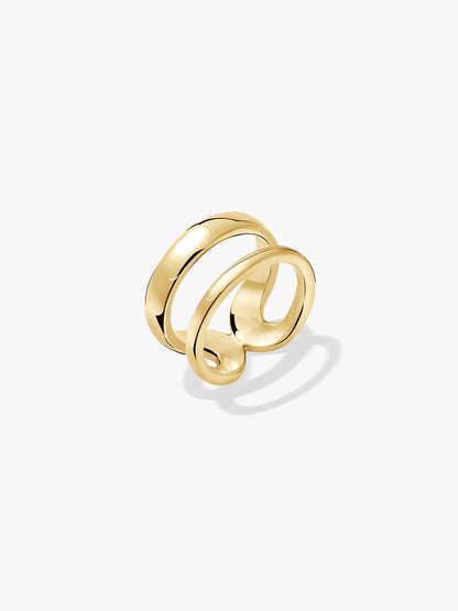 Silver Layered Ring