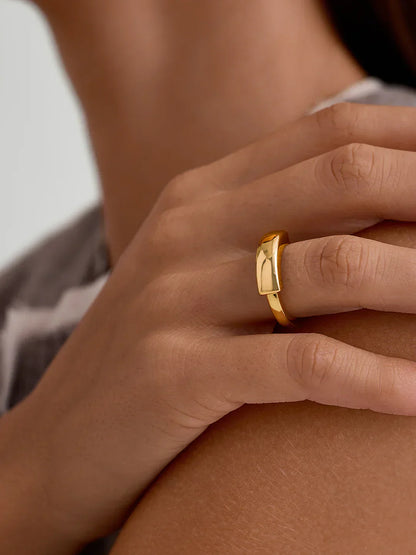 Silver Tube Ring