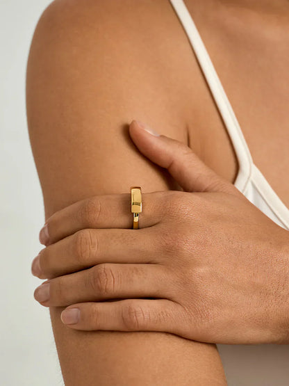 Silver Tube Ring