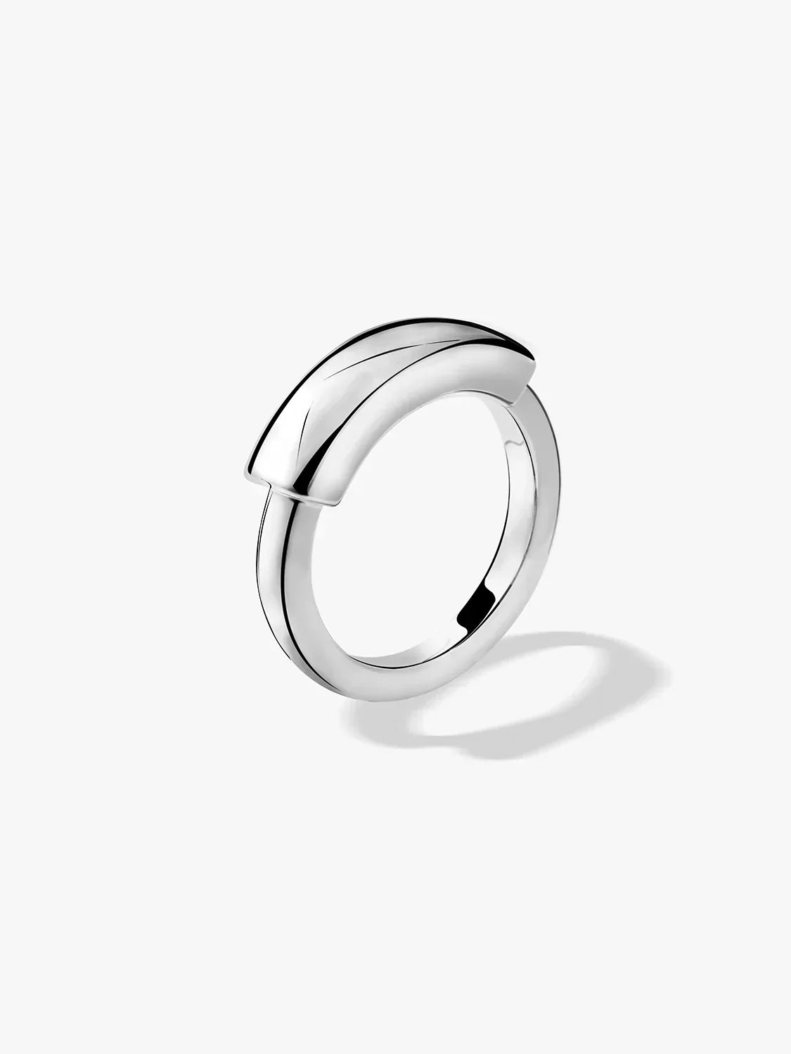 Silver Tube Ring
