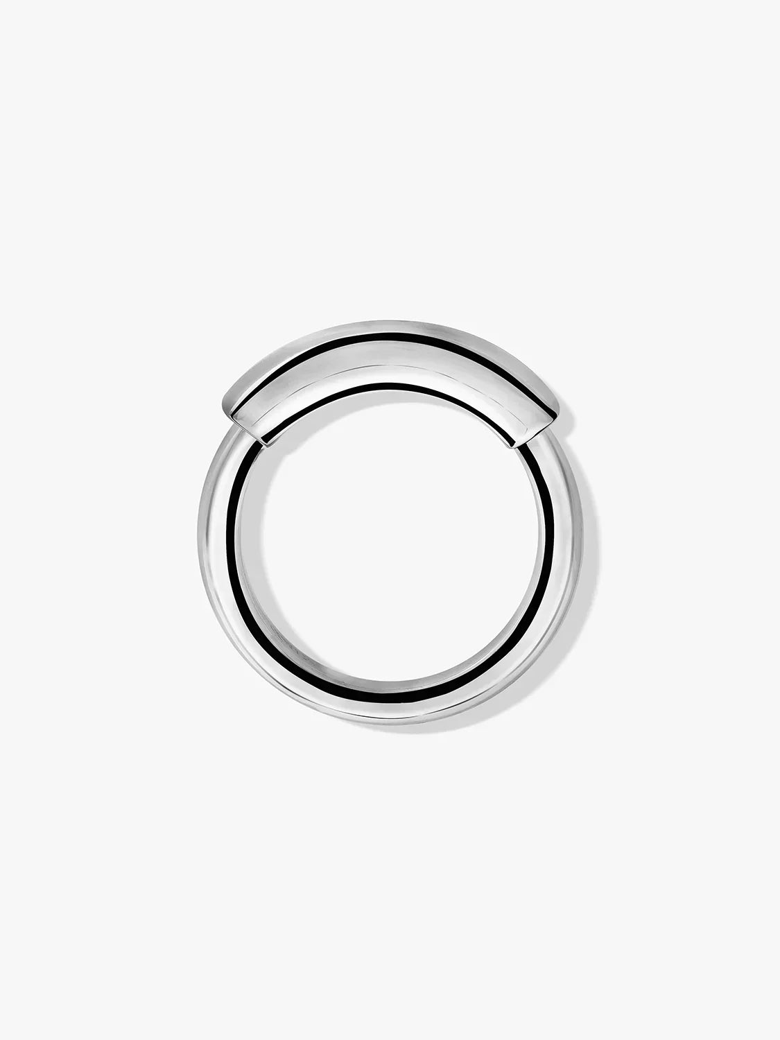 Silver Tube Ring