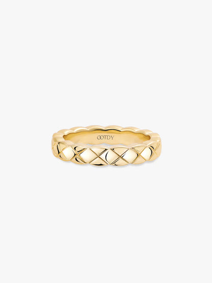 Wavy Quilted Ring