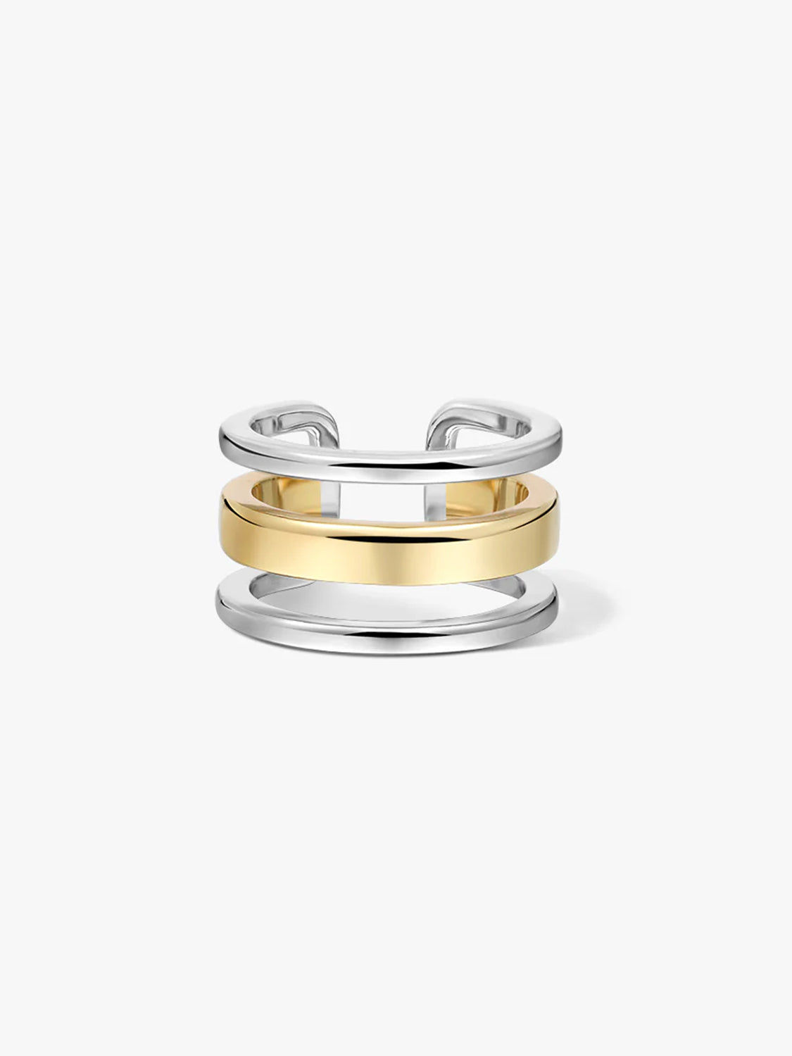 Mixed Bold Triple Ring