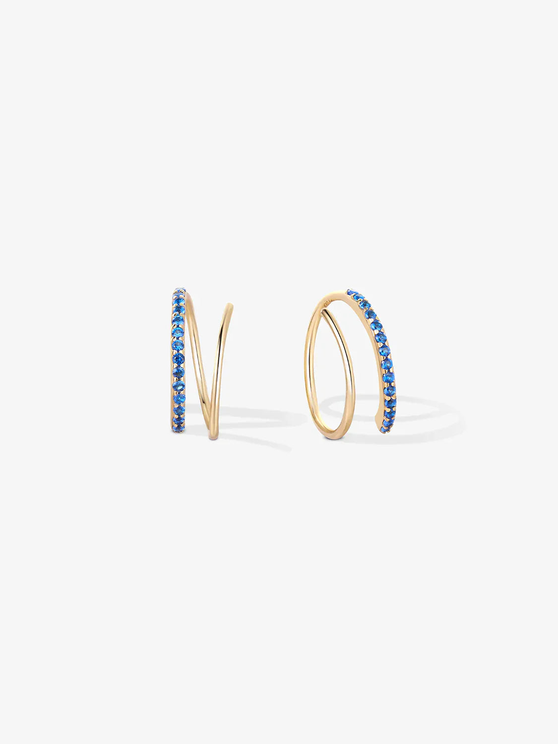 Half Pave Double Hoops