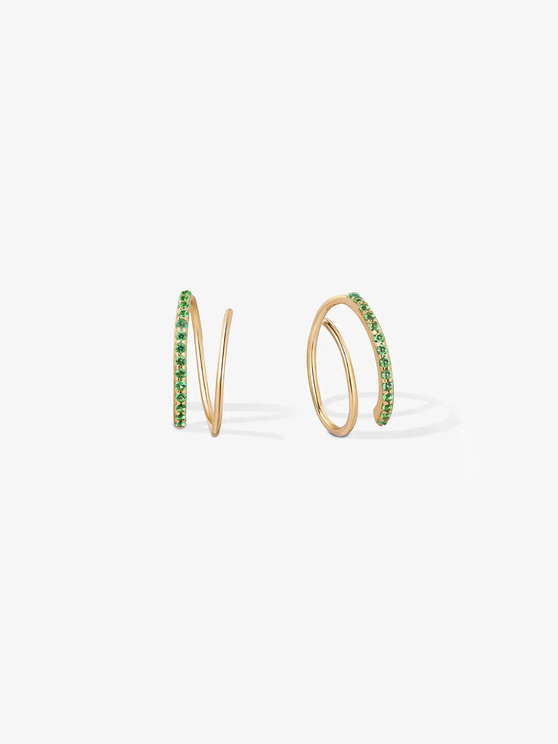 Half Pave Double Hoops