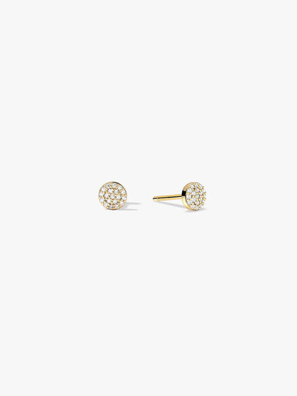Pave Round Studs