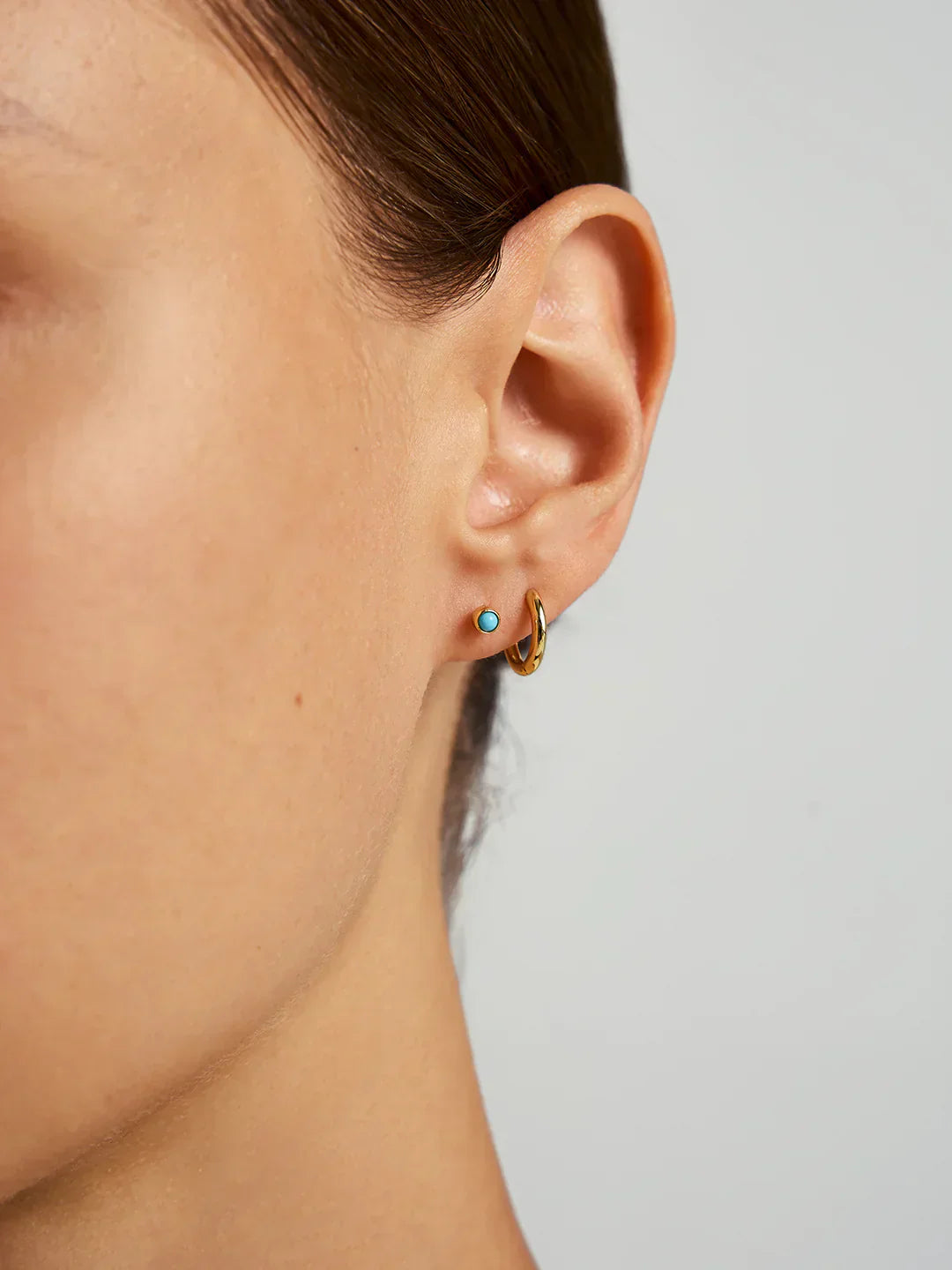 Round Turquoise Studs