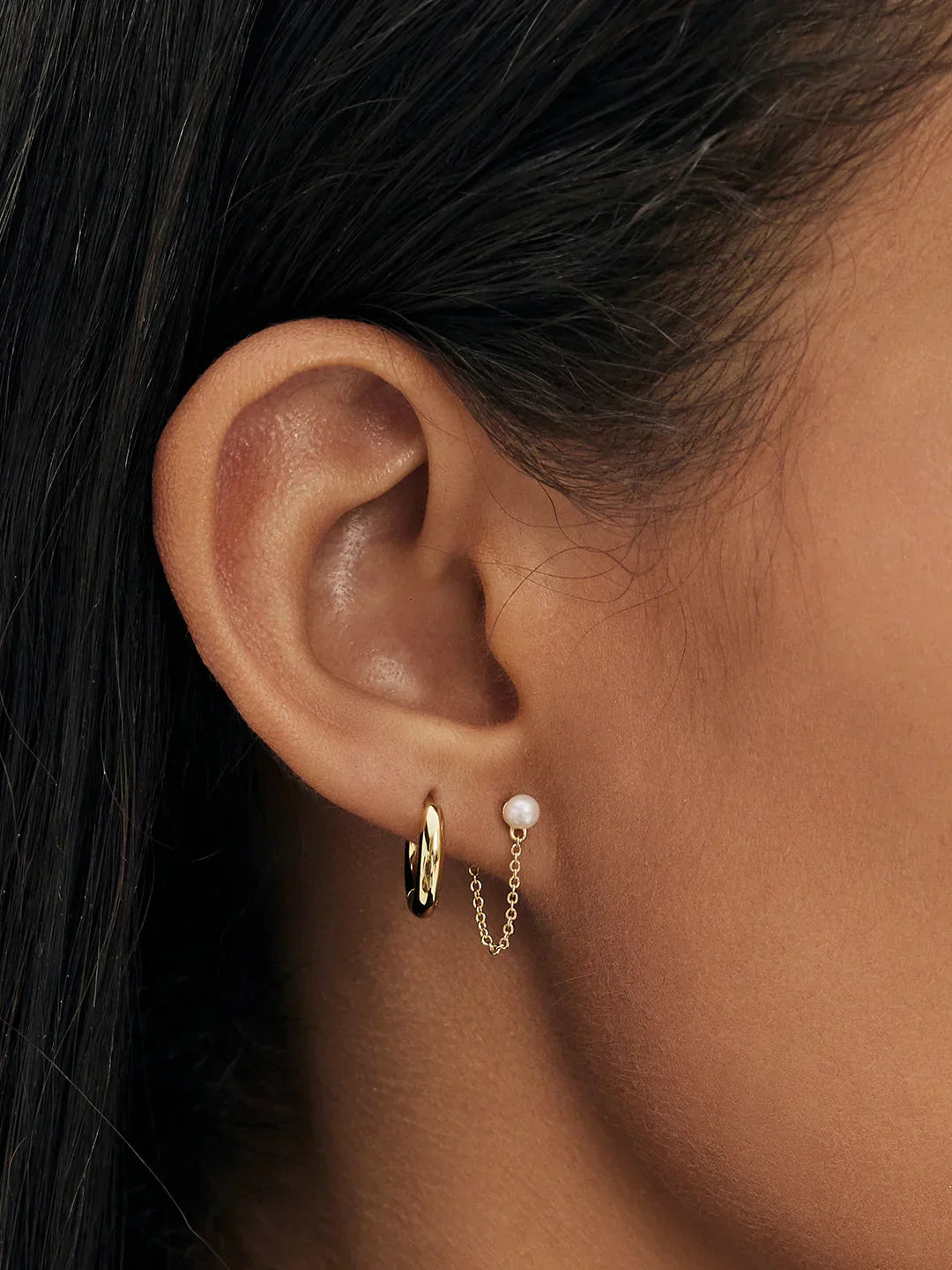 Pearl Chain Studs
