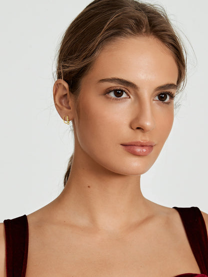 Crystal Double Hoops