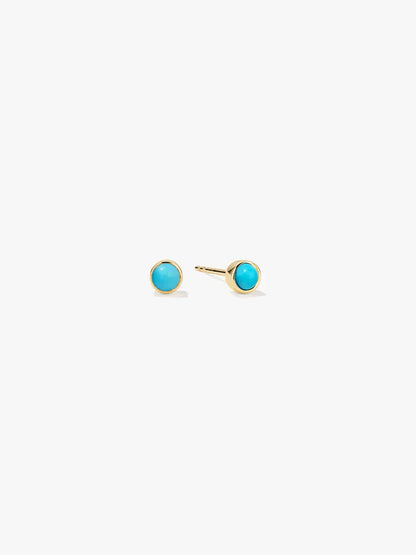 Round Turquoise Studs