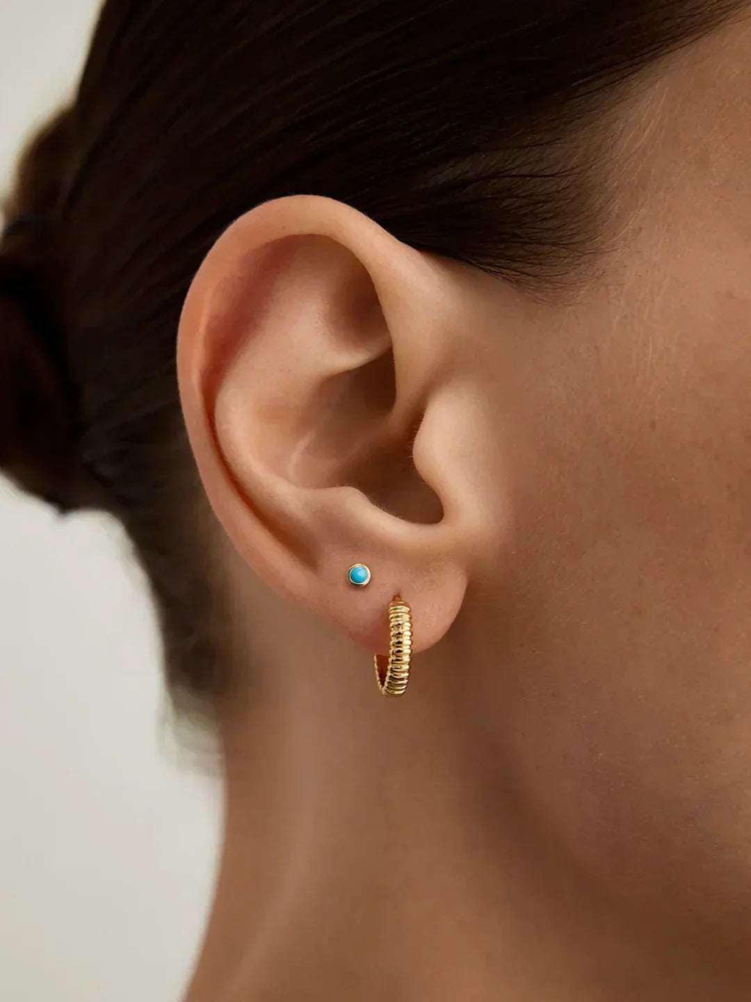 Round Turquoise Studs