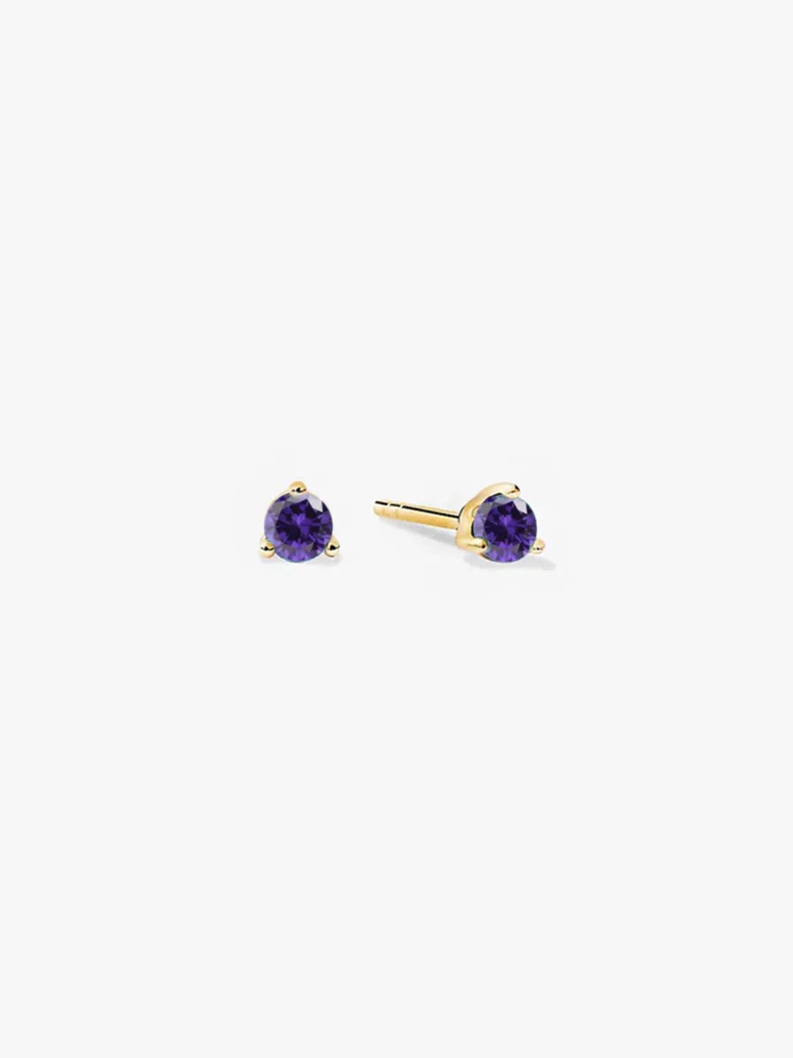 Mini Amethyst Studs