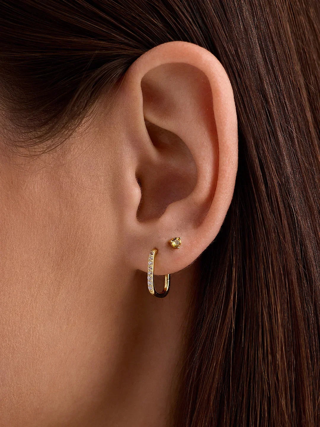Mini Citrine Studs