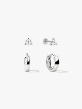 Silver/White