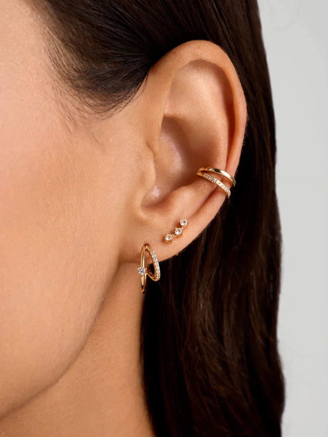 Pave Double Ear Cuff