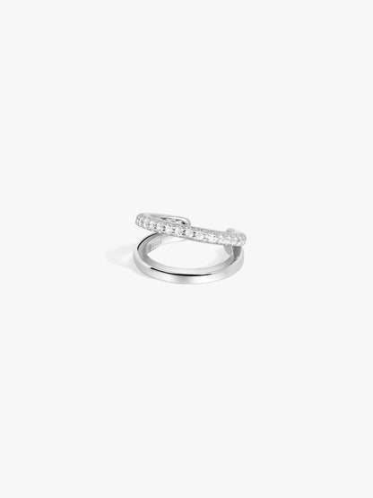 Pave Double Ear Cuff