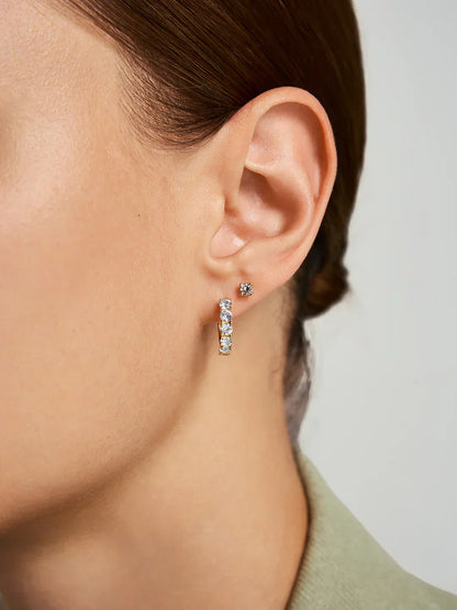 Sapphire Hoops