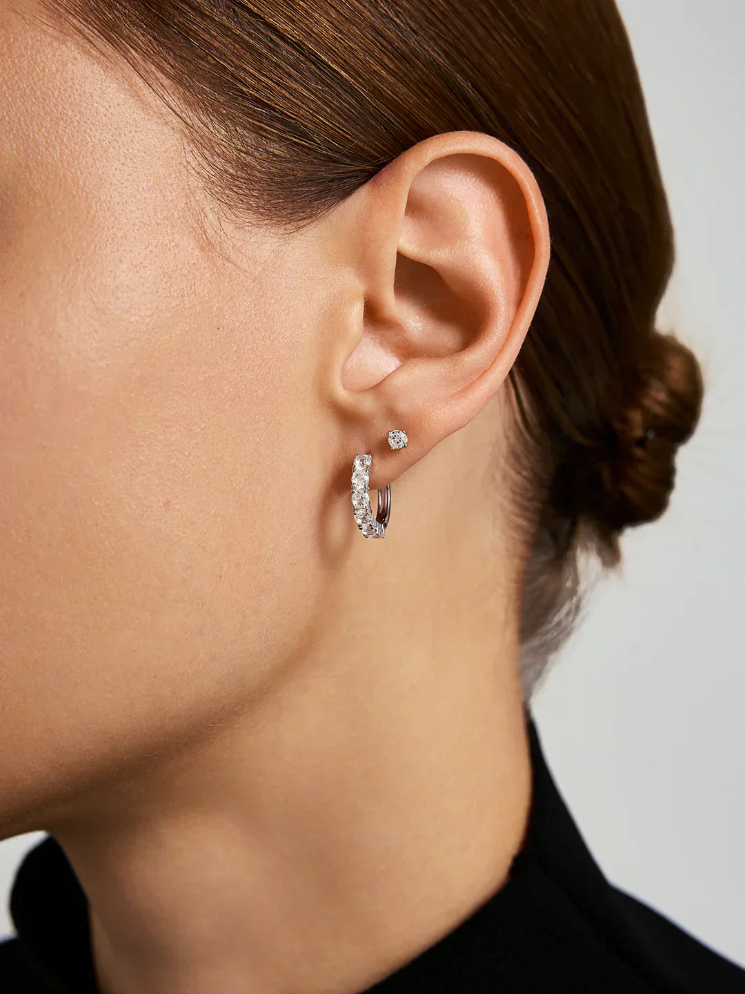 Sapphire Hoops