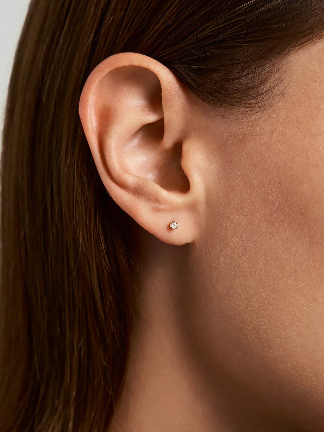 Silver Tiny Sapphire Flat Back Studs