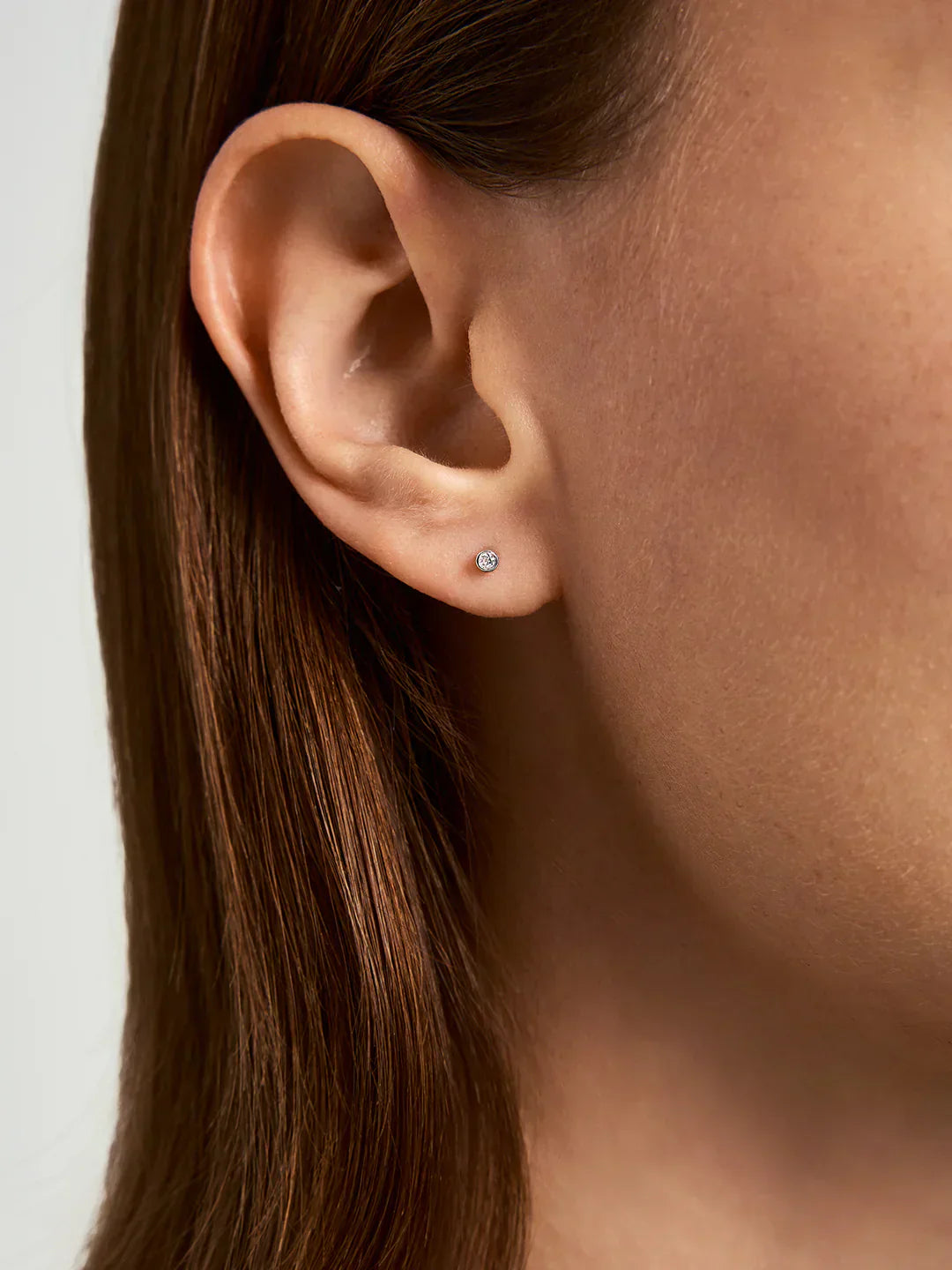 Silver Tiny Sapphire Flat Back Studs