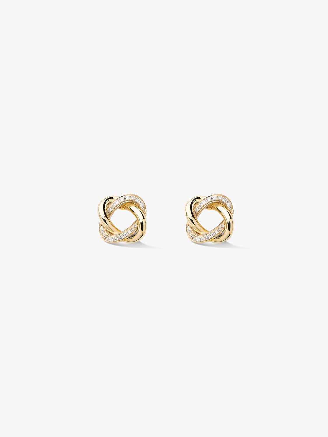Pave Braided Studs