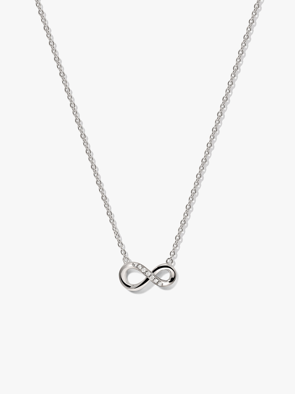 Silver Infinity Loop Necklace