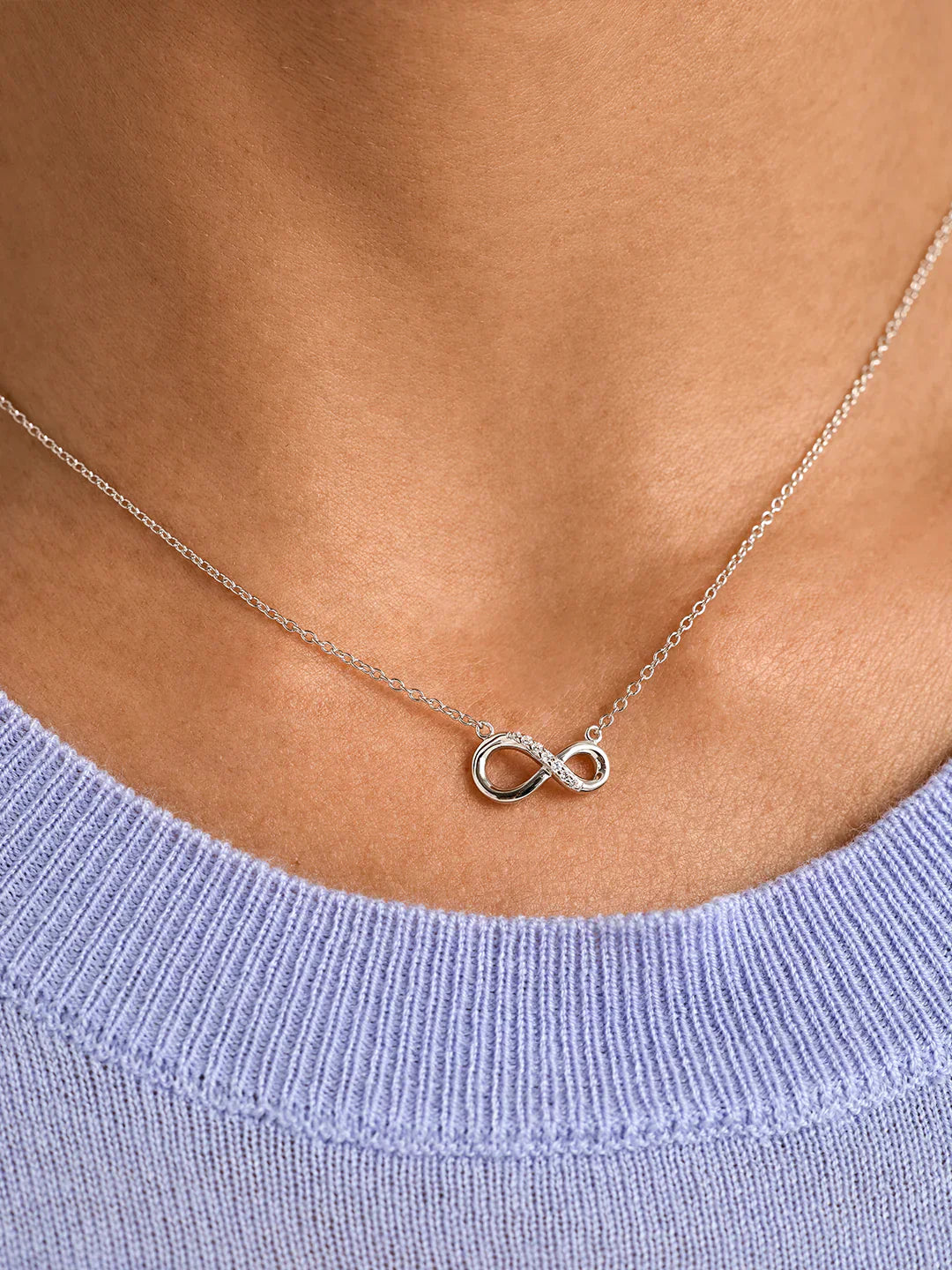 Silver Infinity Loop Necklace
