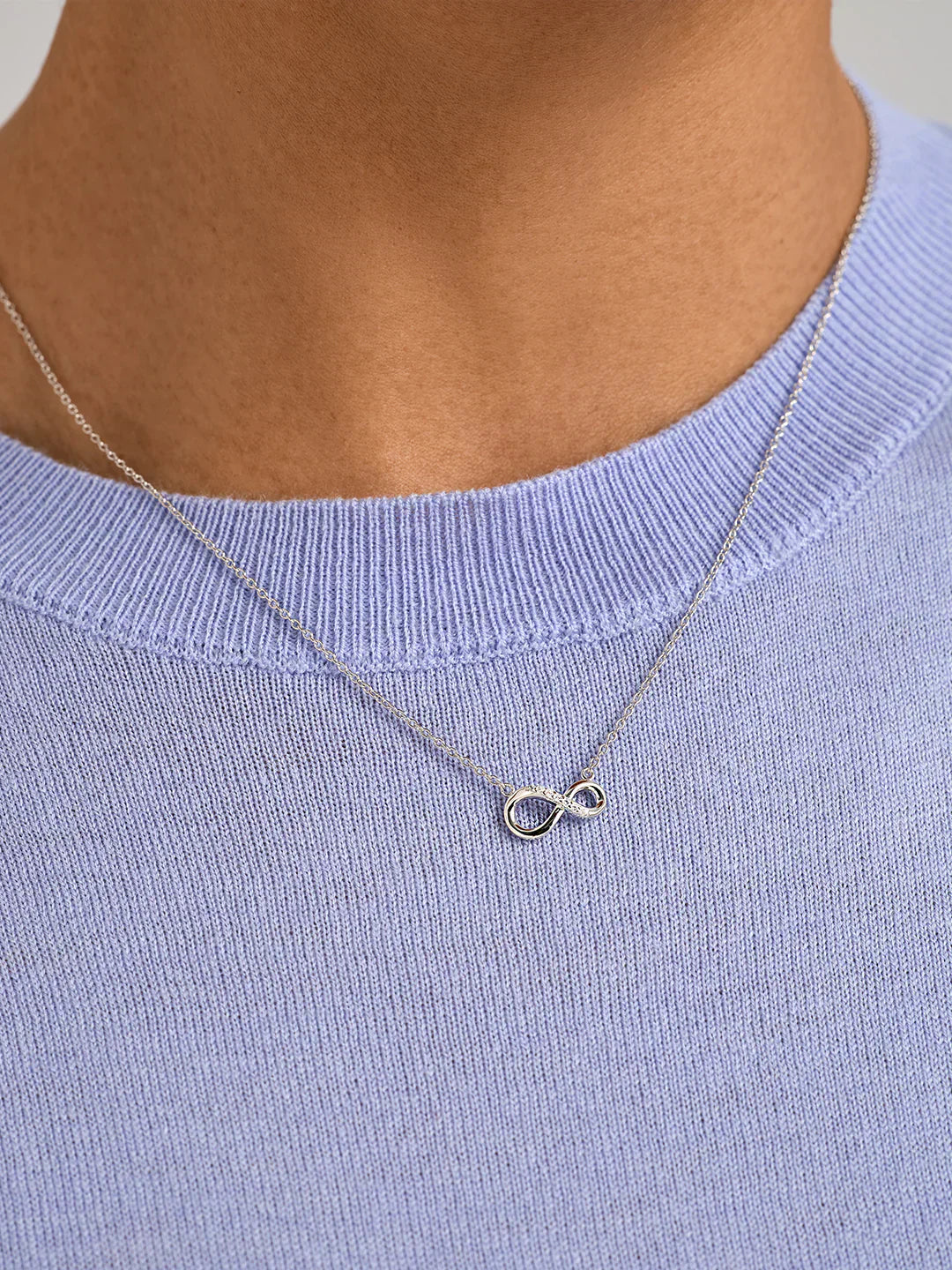 Silver Infinity Loop Necklace