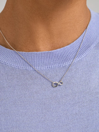 Silver Infinity Loop Necklace