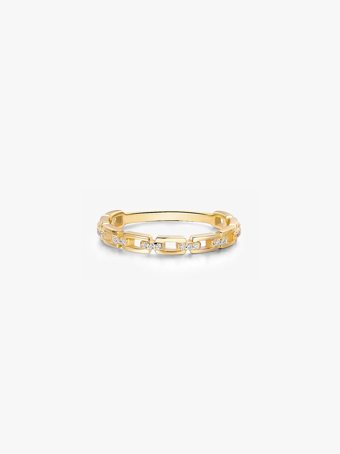 Silver Linked Delicate Ring