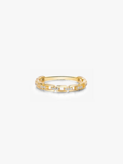 Silver Linked Delicate Ring