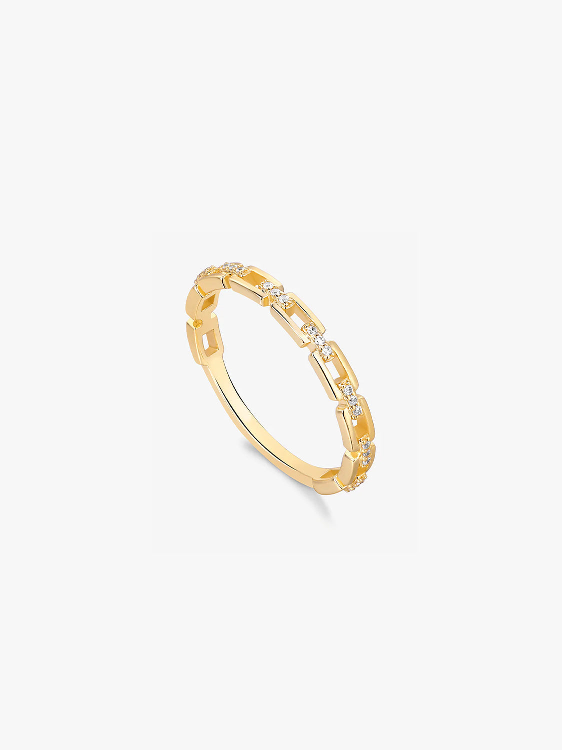 Silver Linked Delicate Ring