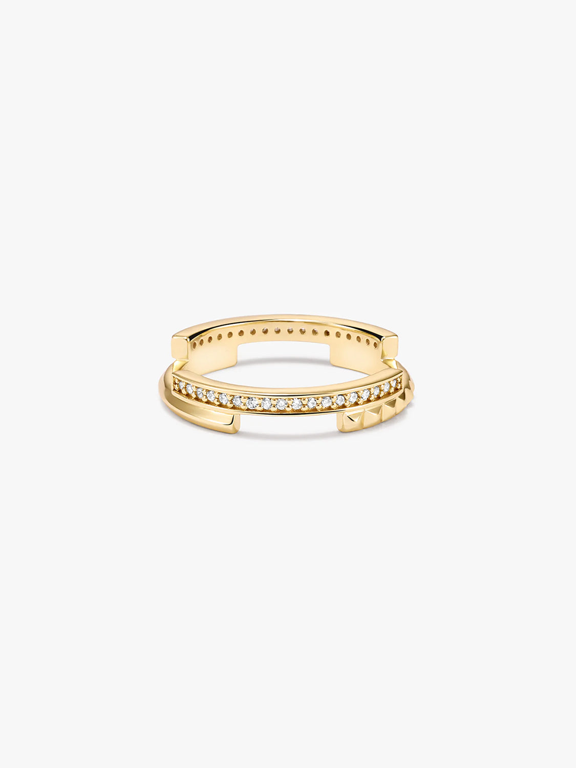 Pave Double Layer Ring