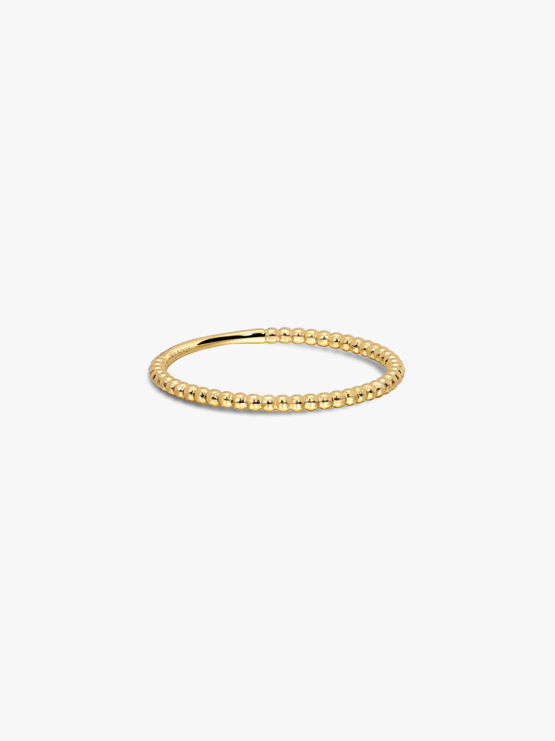 Silver Beaded Ring