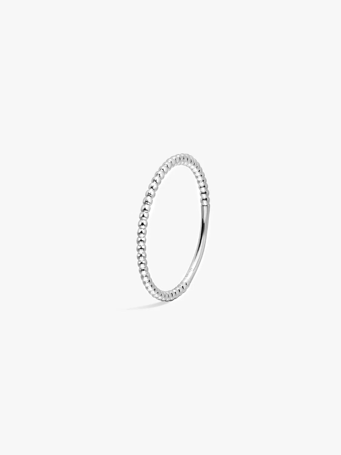 Silver Beaded Ring