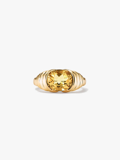 Citrine Statement Ring