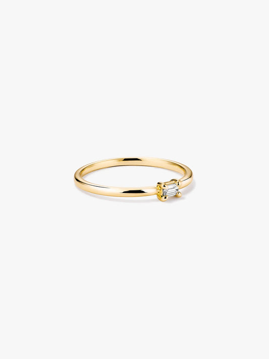 Baguette Sapphire Stacker Ring