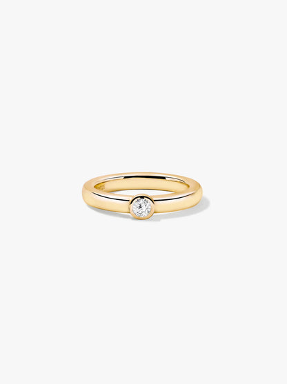 Round Sapphire Ring