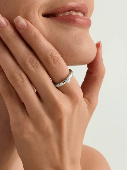 Round Sapphire Ring