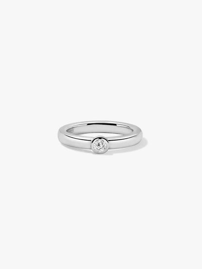 Round Sapphire Ring