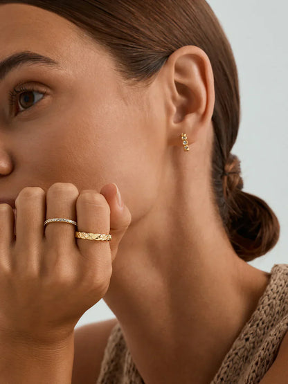Wavy Quilted Ring