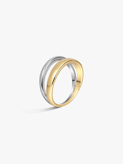 Mixed Dome Layered Ring
